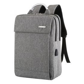 Gojendy Unisex Canvas Bag Fashion Casual Bag Simple Double-Shoulder Backpack Computer Anti-Theft Backpack Student Casual School Bag Army Green 