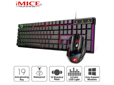 Imice wired gaming keyboard and mouse kit