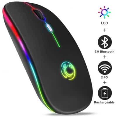 Best wireless mouse bluetooth rgb rechargeable