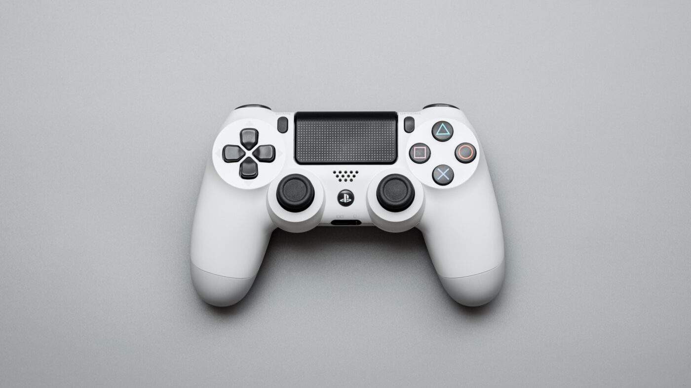 White and black game controller