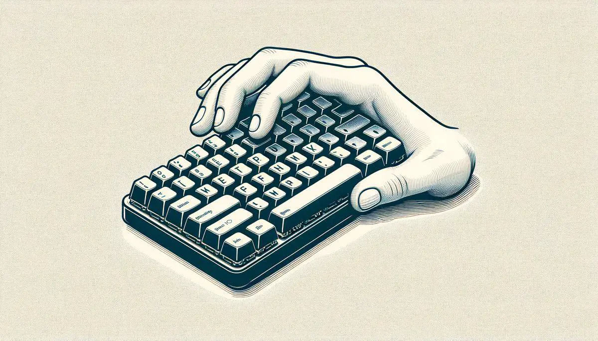 Image of a 15-key keyboard showing its compact and durable design