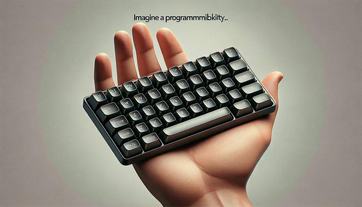 Image of a 15-key keyboard, compact and programmable, designed to enhance productivity for users.