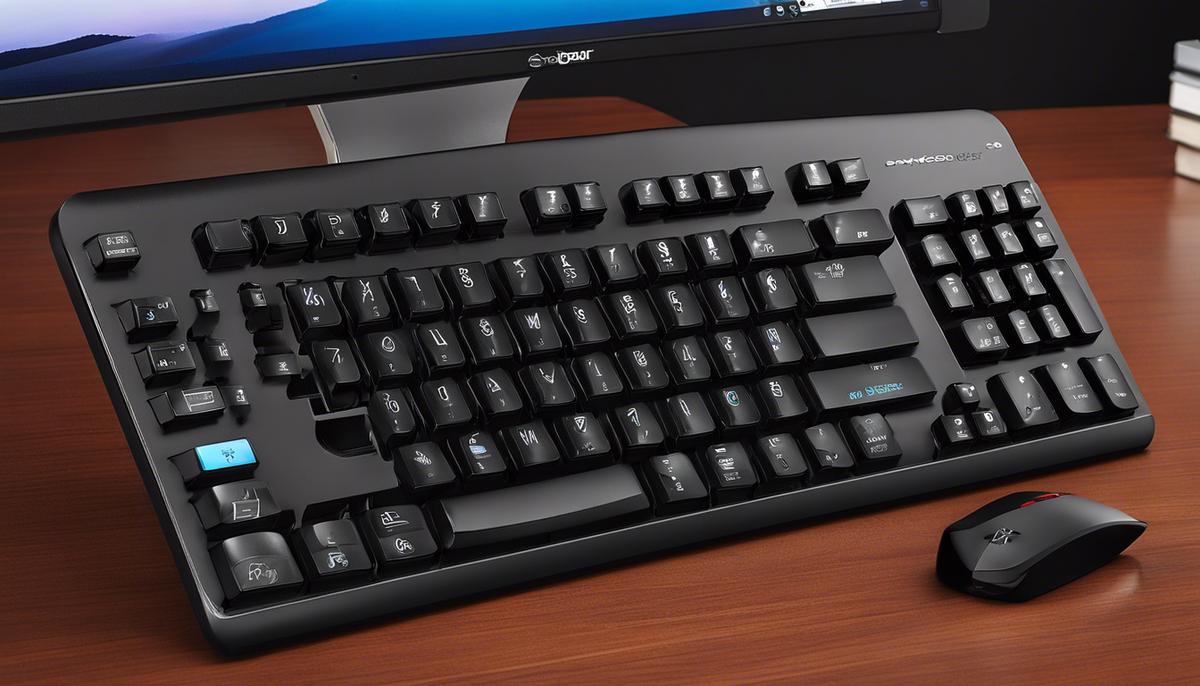 A sleek and durable 15-key wireless keyboard with programmable keys, touch capacitance technology, anti-ghosting feature, and optimized power utilization for efficient use.
