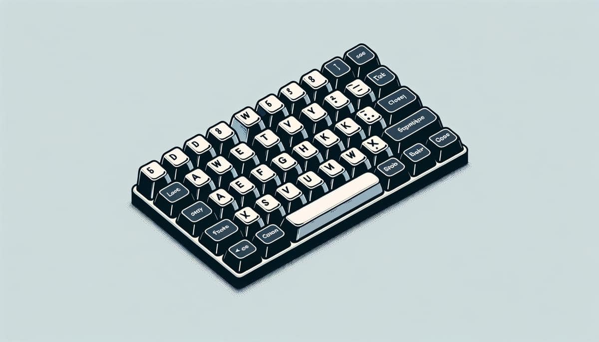 Image of a 15-key keyboard layout