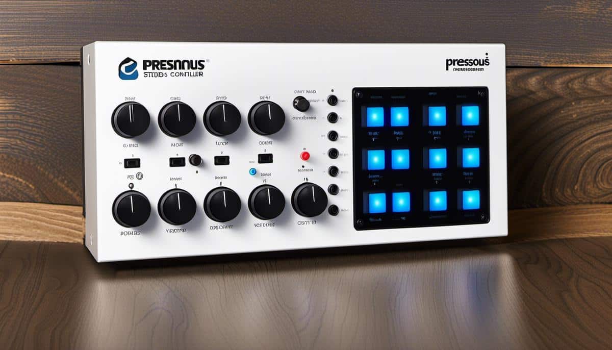 A compact but powerful midi controller, the presonus atom pad controller, suitable for both studio and traveling musicians.