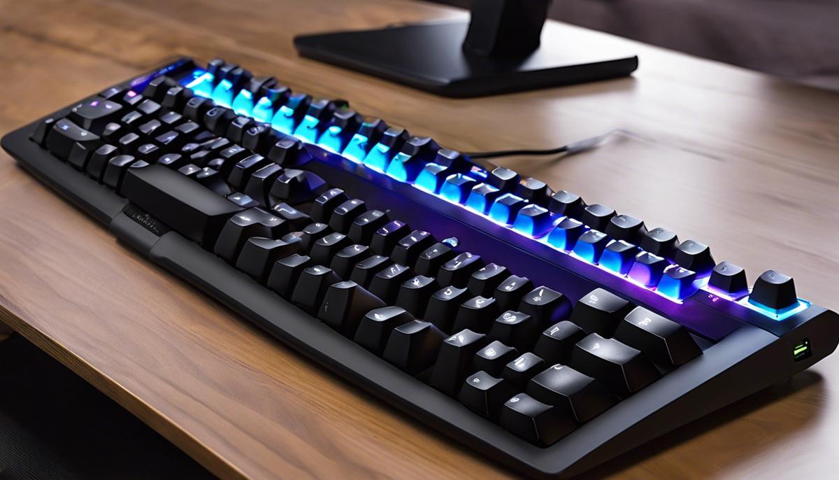 A usb 15-key keyboard with rgb backlighting, compact and portable, perfect for tech enthusiasts on the go.
