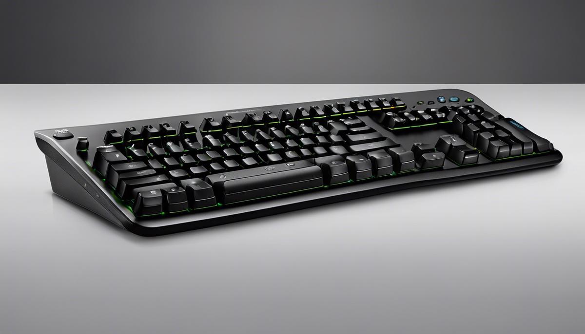 A compact wireless 15-key keyboard with a condensed design and customized keys, providing efficient functionality for various tasks.